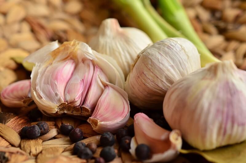 garlic and herbs